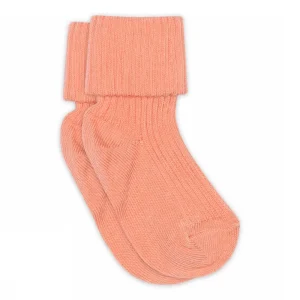 Baby Rib Ankelstrømpe – Orange – 19/21