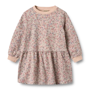 Zenia Sweat Kjole – Rose dust flowers – 4 ÅR