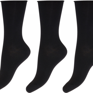 Decoy 3-pak Ankel Strømper Bambus Black