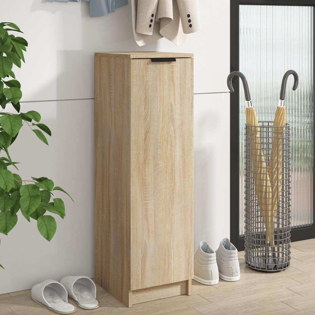 Skoskab 30x35x100 cm konstrueret træ sonoma-eg - Billede 2