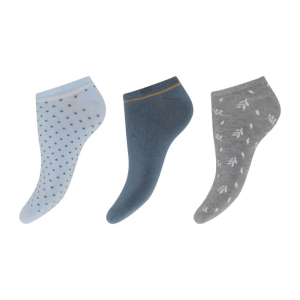 3-pak Decoy Sneaker Sock Bamboo – Dot & blomst Str. 37-41