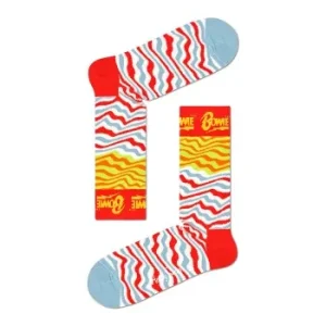 Happy socks Strømper 2P David Bowie Sock Rød Mønster bomuld Str 36/40