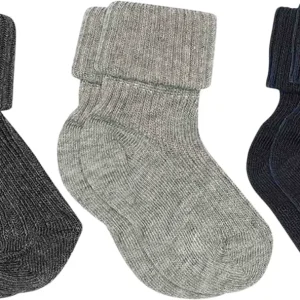 Cotton rib Baby Socks 3pack