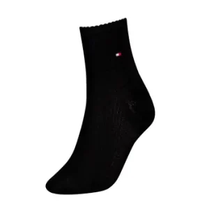 Tommy Hilfiger Strømper Women Premium Rib Short Socks Sort Str 35/38 Dame