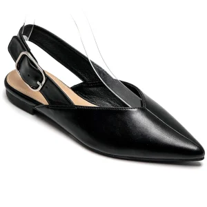Amance dame slingback ballerinaer 9705 – Black