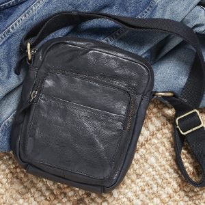 Leather by Corium – Crossbody unisex taske sort