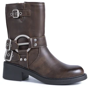 Milja Dame bikerstøvler 68242 – Brown