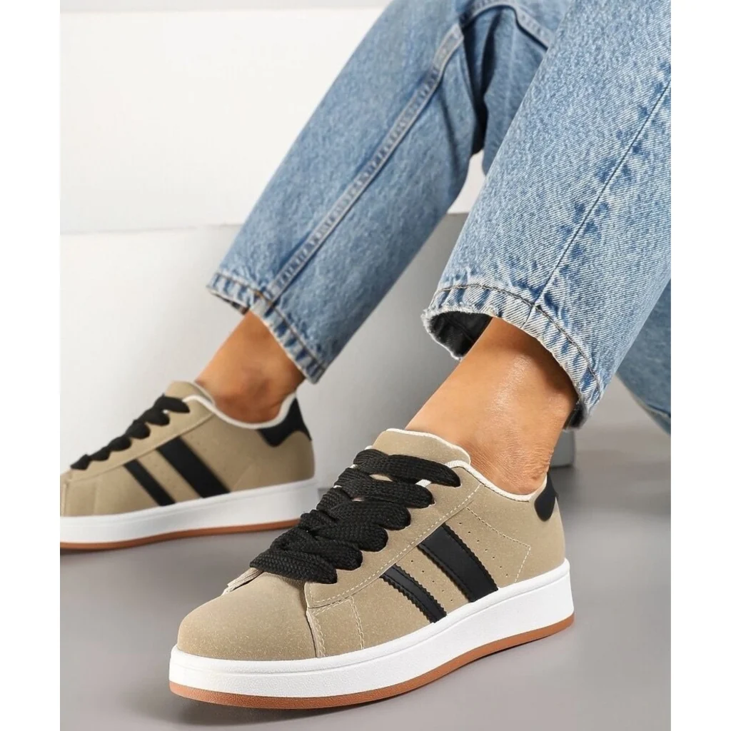 Ginette dame sneakers A-123 – Apricot