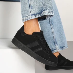 Ginette dame sneakers A-123 – Black/Black
