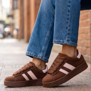 Ginette dame sneakers A-123 – Brown New