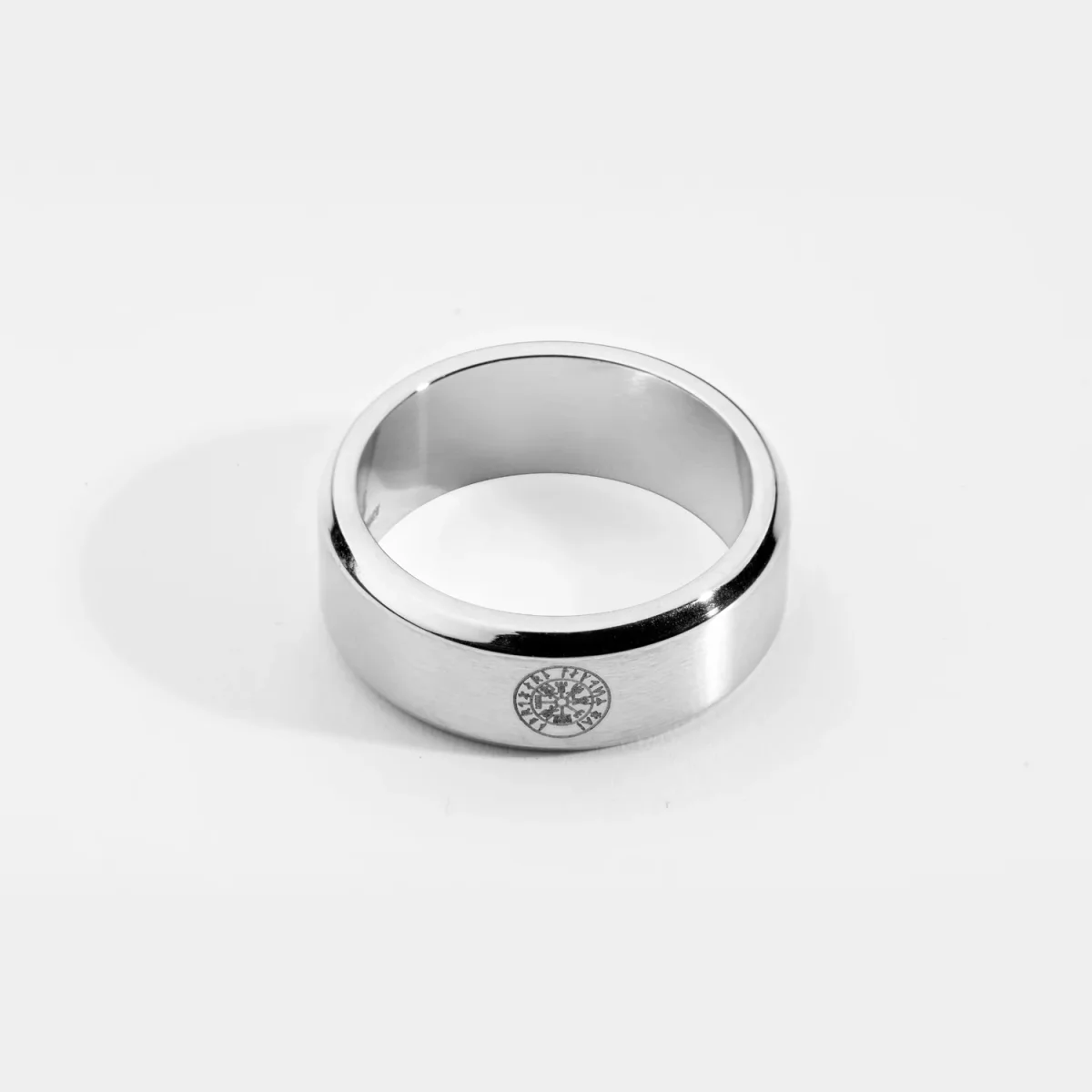 Siempre Vegvisir band – Sølvtonet ring – Str. 6 – Herre – Northern Legacy - Billede 2
