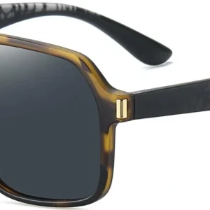 Pilot solbriller til mænd Kaleu Mantle TR90 Havana Ø61 mm mørke linser