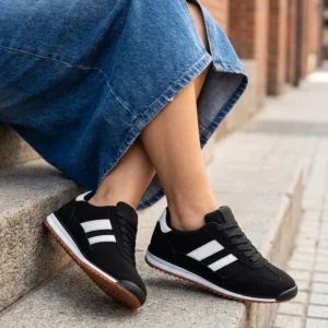 Kamelia dame sneakers A-130 – Black