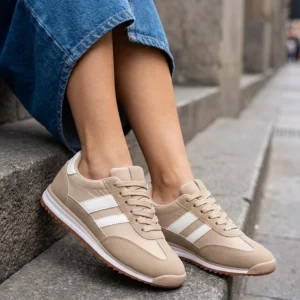 Kamelia dame sneakers A-130 – Kaki