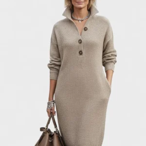 Kornelia™ | Elegant Strikket Kjole
