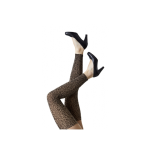 Festival Amelie leo leggings, 70 denier i camel combi til kvinder – OUTLET