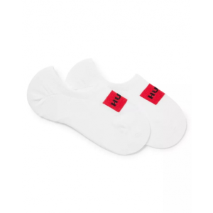 HUGO 2pak footies i hvid m. box logo til kvinder – OUTLET