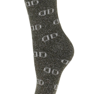 Decoy uld hyggesokker med glitter, Grøn, str. 37-41
