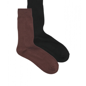 Jack & Jones 2pak Premium sokker i sort og brun til herre