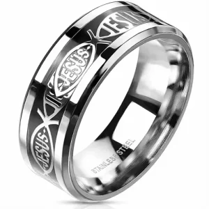 Jesus Faith Ring – Herre ring i rustfrit stål