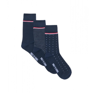 ONLY & SONS 3pak bomulds strømper i navy til herre