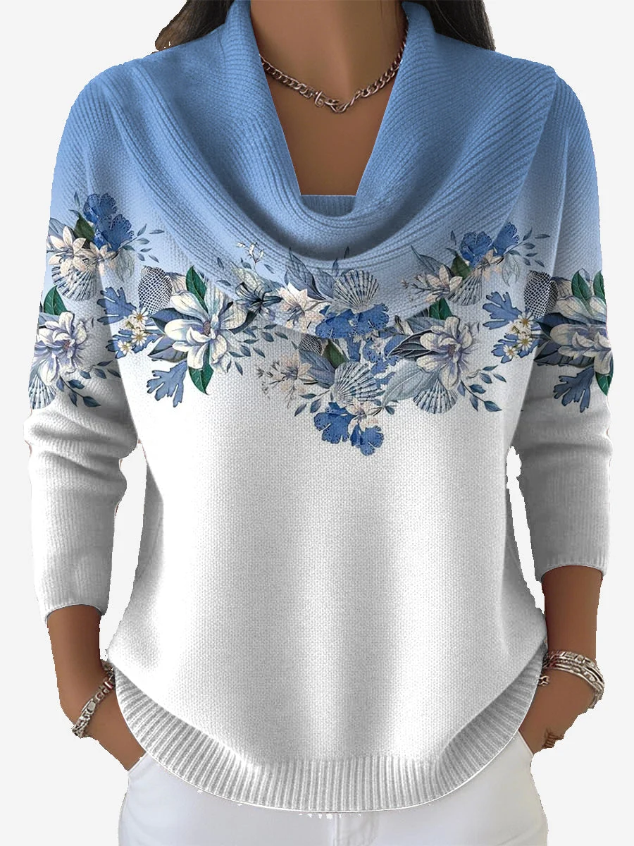 Taliah – Vintage Blomstret Sweater - Billede 2