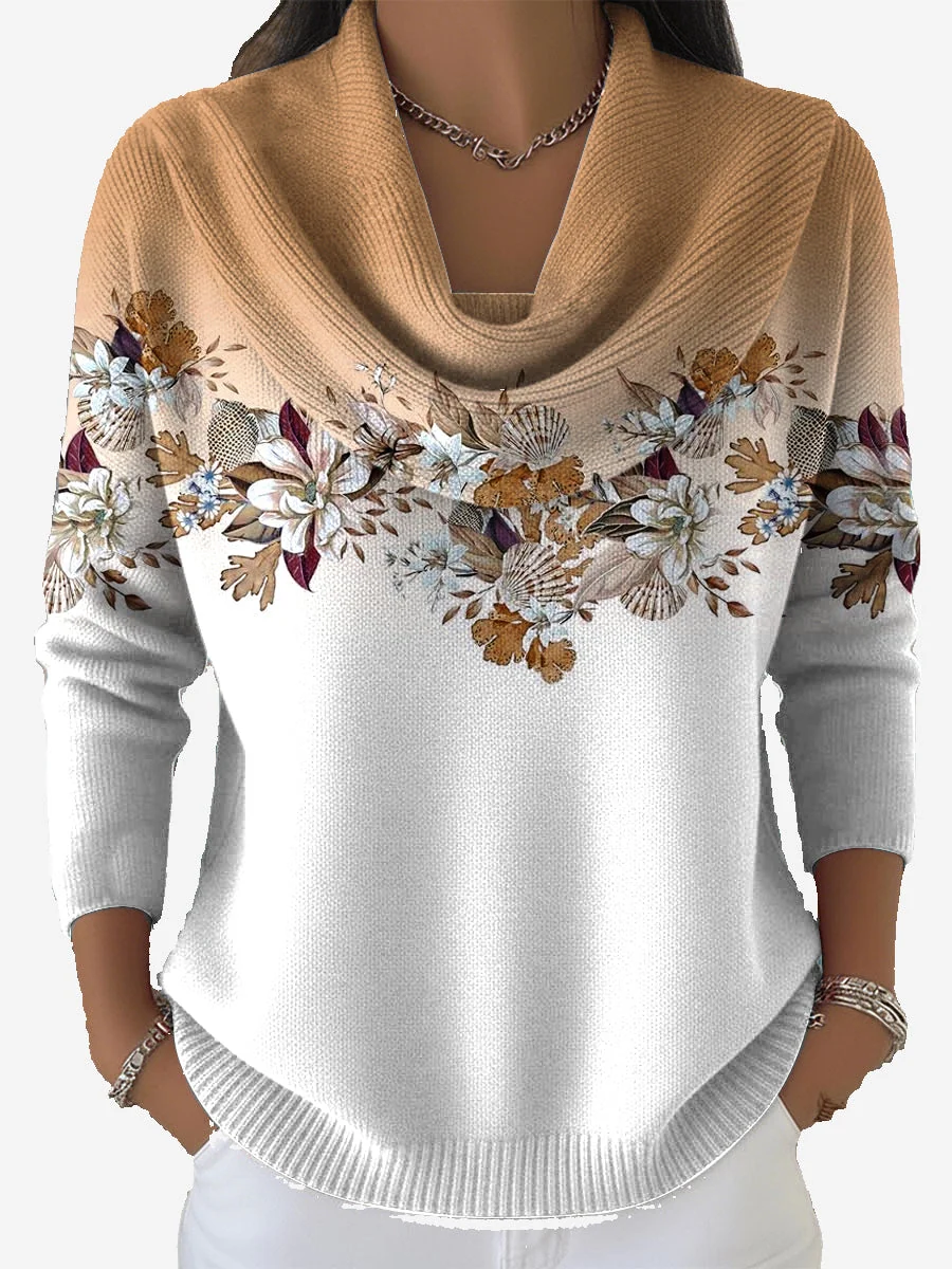 Taliah – Vintage Blomstret Sweater - Billede 3