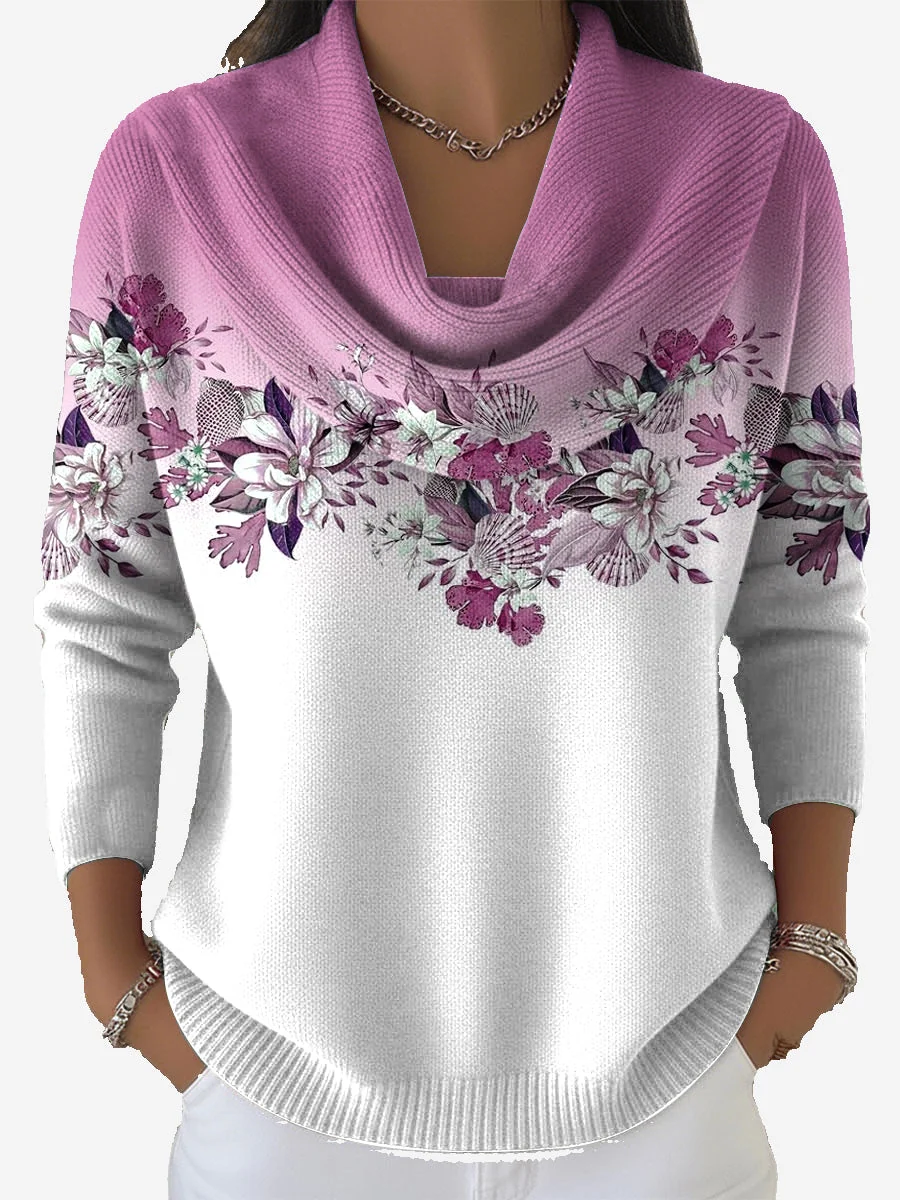 Taliah – Vintage Blomstret Sweater - Billede 4