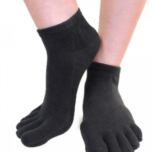 Ankel Tåsokker TOETOE Essential, Sort (Korte Sokker)